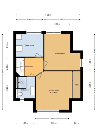 Floorplan - Schubertpad 23, 3261 JJ Oud-Beijerland